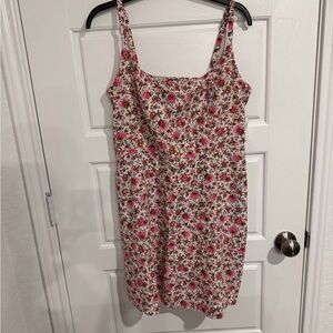 NWT Old Navy Pink Floral Spaghetti Strap Mini Dress
